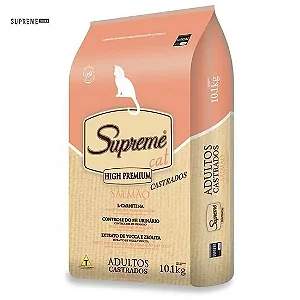 Ração Supreme High Premium Gatos Castrados Salmão 10,1kg