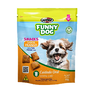 Petisco Funny Dog Sabor Frango 80g para Cães