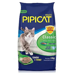 Pipicat Classic 4kg – Areia Higiênica para Gatos com Controle de Odores