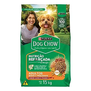 Ração Dog Chow ExtraLife Adultos Mini e Pequenos Carne e Frango 15kg