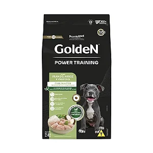 Ração Golden Formula Power Training Filhotes 15kg para Cães