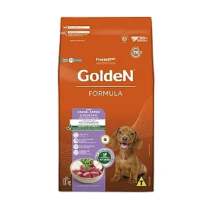 GoldeN Formula Cães Filhotes Mini Bits Carne 3kg