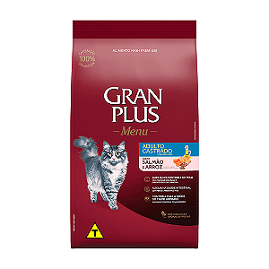 GranPlus Menu Gatos Castrados Salmão e Arroz 10,1kg