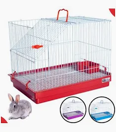 Gaiola Brasil Coelho Vermelho – 55 × 35 × 35cm