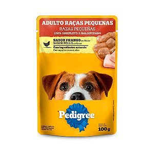 Pedigree Sachê Frango Raças Pequenas Adultos 100g