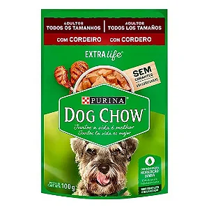 Dog Chow Sachê Adultos Cordeiro 100g