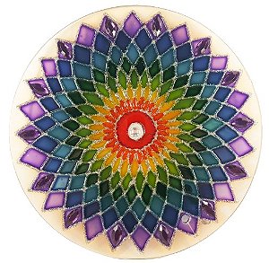 Mandala Arco-Íris 18cm