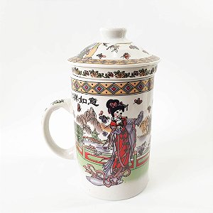 Caneca para Chá Infusora Oriental