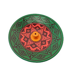 Incensário Mandala Verde