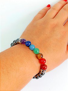 Pulseira dos Chakras - Hematita