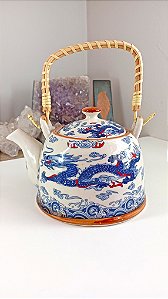 Chaleira Bule em Porcelana Dragão