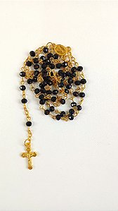 Terço Mini Nossa Sra. Aparecida Preto