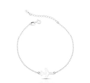 Pulseira Avião na Prata 925