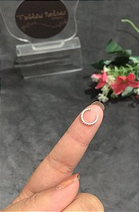 Piercing Pressão Trançado - Prata 925