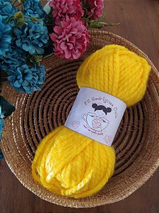 Lã para cabelo de boneca (Amarela)