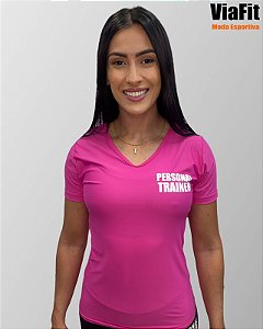 Baby Look Poliamida Personal Trainer Rosa