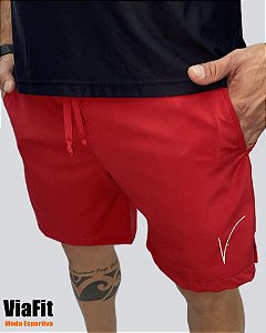 Bermuda Masculina ViaFit Vermelha