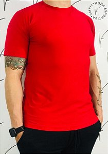 Camiseta Poliamida Vermelha Masculina