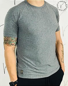 Camiseta Poliamida Cinza Mescla Masculina