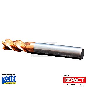 Fresa Reta Metal Duro 55HRC 4C 6mmx20x75 H6