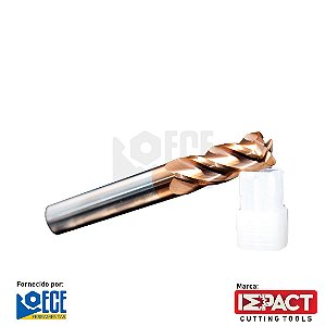 Fresa Toroidal Metal Duro 55HRC 4C R0.5 6mmx15x75 H6