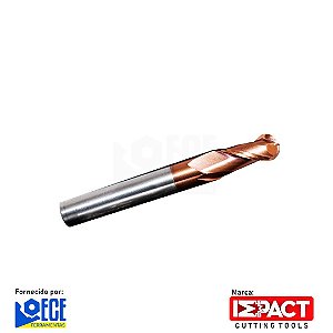 Fresa Esférica Metal Duro 55HRC 2C 4mmx11x50 H4