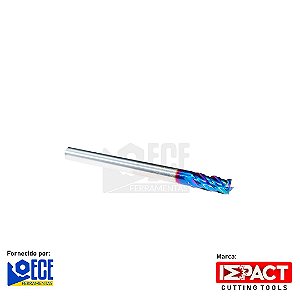 FRESA RETA BLUE METAL DURO 65HRC 4C 3mmX8X50 H4