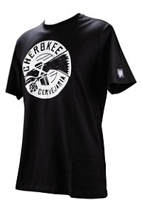 Camiseta Cherokee preta com estampa branca