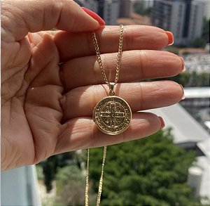 Relicário Banho de Ouro 18k