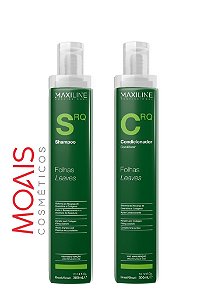 Kit Folhas Manutenção Premium Shampoo 300ml + Condicionador 300ml - Maxiline