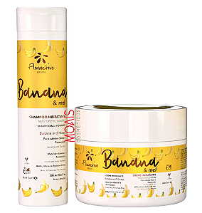 Kit Urban Floractive Banana e Mel - Shampoo 300ml + Mascara 250g
