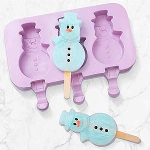 Kehome Forma Para Picolé Boneco De Neve Color