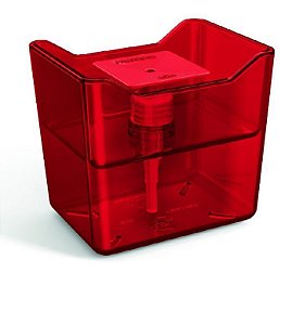 UZ Porta Detergente De  Acrílico Premium Vermelho Translúcido