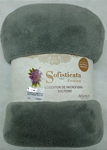 Atlântica Cobertor De Microfibra Solteiro Platina 150x220CM