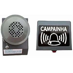 R.S Campainha Sem Fio Cinza Alcance 40MT