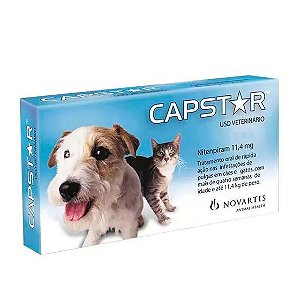 Capstar Cães E Gatos 11,4MG Com 1 Comprimido