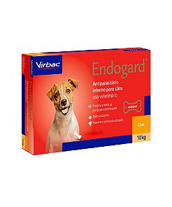 Virbac Endogard Vermífugo para Cães até 10KG C/ 2 Comprimidos