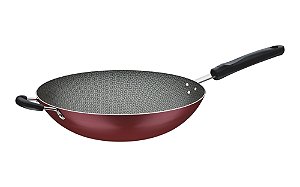 Tramontina panela Wok Loreto vermelha Ref 20252-732