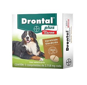 Drontal Plus 2 Comprimidos (1Comp/35Kg)