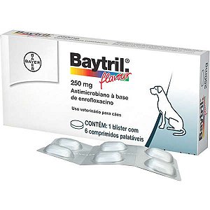 Baytril Flavour 250MG C/ 6 Comprimidos