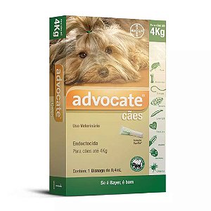 Advocate Cães 0,04mL (Até 4Kg)