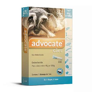 Advocate Cães 1,0mL (4Kg a 10Kg)