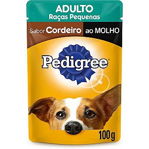 Pedigreee Sachê Adulto Raças Pequenas Cordeiro 100GR