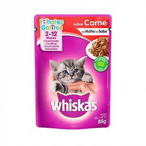 Whiskas Sachê Filhotes Carne 85G