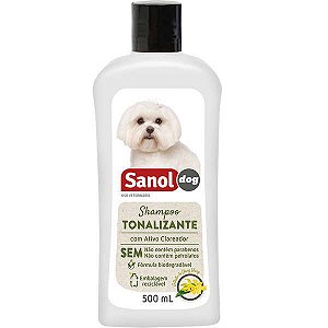 Sanol Shampoo Tonalizante Pelos Claros 500mL