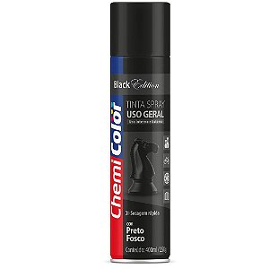 Chemicolor Tinta Spray U.G. Preto Fosco 400mL