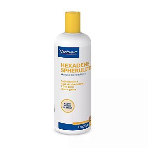 Virbac Shampoo Hexadene Spherulites Dermatológico para Cães e Gatos 500mL