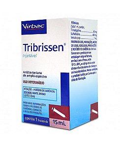 Virbac Tribrissen Injetavel 15mL