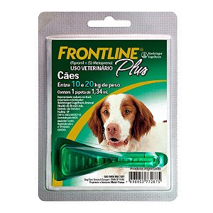 Frontline Plus Antipulgas e Carrapatos para Cães 10 a 20 Kg