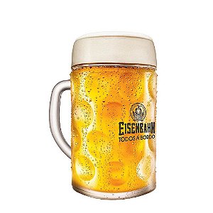 Ruvolo Caneca para Chopp/Cerveja Vidro Eisenbahn 500mL